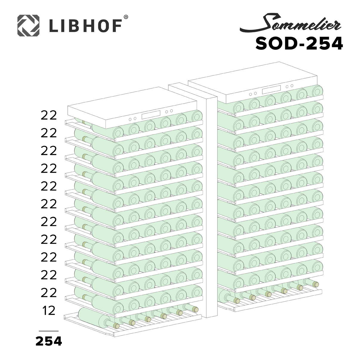 Винный шкаф Libhof Sommelier SOD-254
