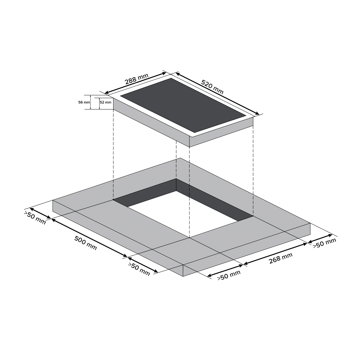 CH-36302I white схема встройки